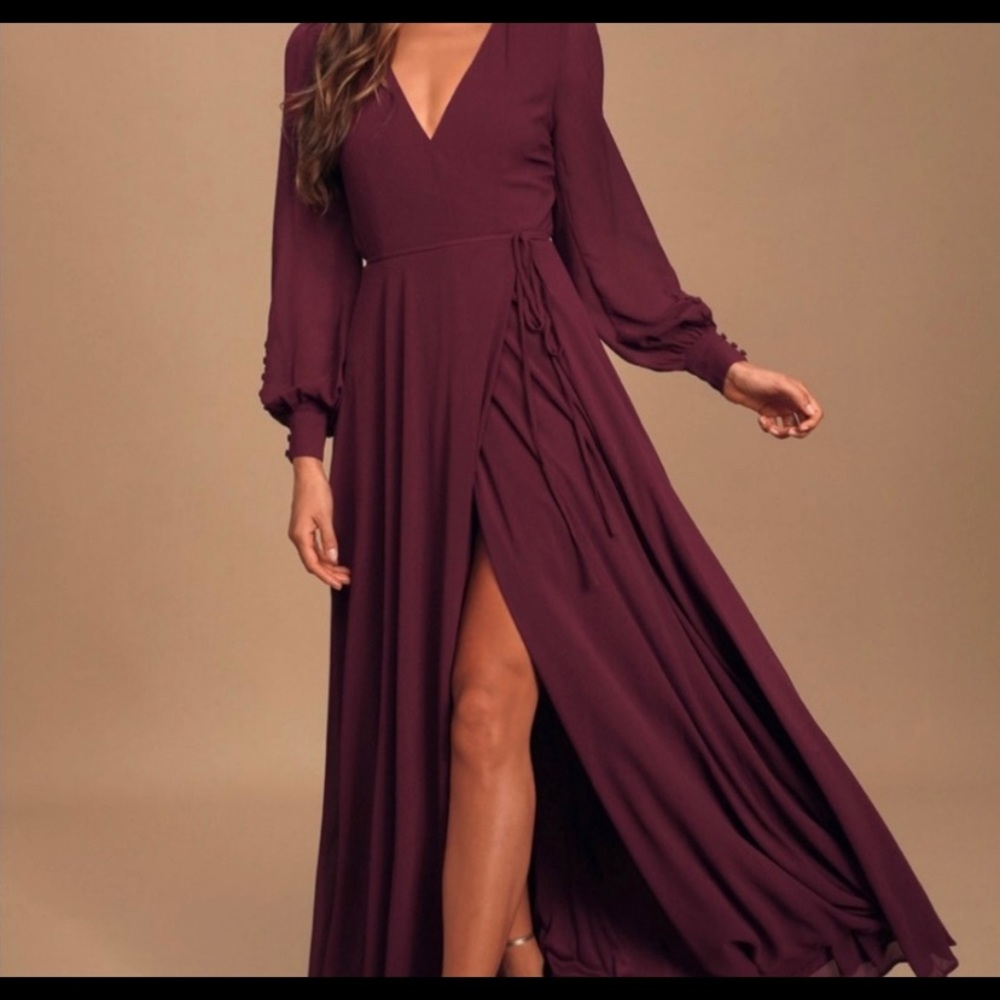 My whole heart plum dress Lulus